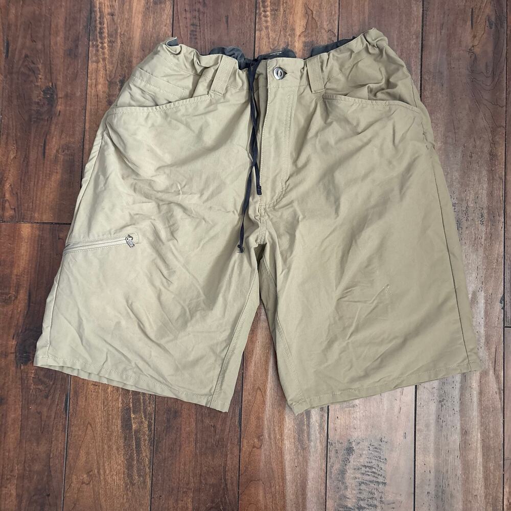 Patagonia Hiking Shorts Mens 36 Beige Outdoors Activewear Drawstring Running